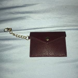 Burgundy Card / coin wallet